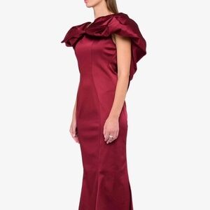 Size 0 Maroon Zac Posen Gown